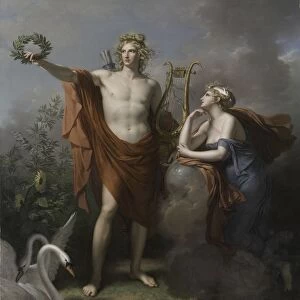 Apollo, God of Light, Eloquence, Poetry and the Fine Arts with Urania, Muse of Astronomy, 1798