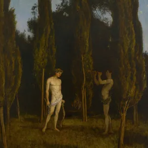 Apollo and Marsyas, 1888. Creator: Hans Thoma