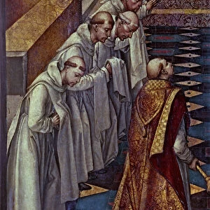 Appearance of the Virgin to a community, detail