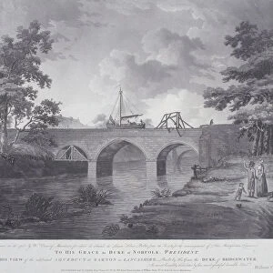 The aqueduct at Barton, near Manchester, 1793. Artist: William Orme