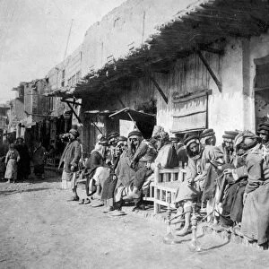 Arab cafe, Kazimain, Iraq, 1917-1919
