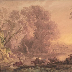 Arcadian Landscape, 1820-42. Creator: George Barret the Younger