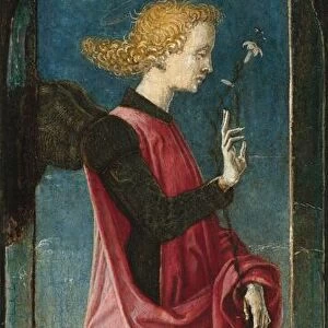 The Archangel Gabriel [middle left panel], c. 1470 / 1480. Creator: CosmeTura