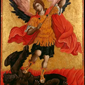 The Archangel Michael, Second Half of the 17th cen Artist: Poulakis, Theodore (1622-1692)