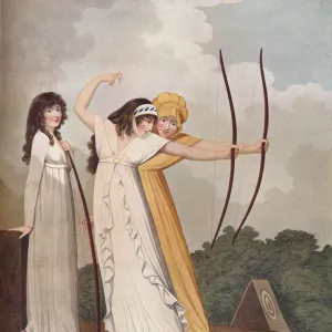 Archers, c1799. Artist: Wright & Ziegler