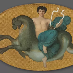 Arion on a Sea Horse and Bacchante on a Panther (pair), 1855. Creator: William Adolphe Bouguereau