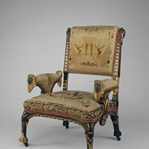 Armchair, 1870 / 75. Creator: Pottier & Stymus