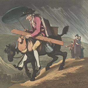 An Artist Travelling in Wales, February 10, 1799. Creator: Henri Merke