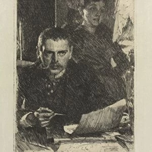 The Artist and His Wife, 1890. Creator: Anders Zorn (Swedish, 1860-1920)