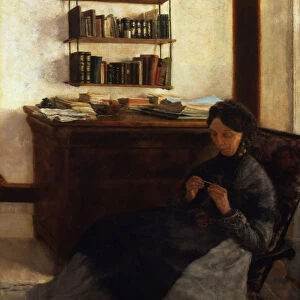 The Artists Mother, 1877. Artist: Eysen, Louis (1843-1899)