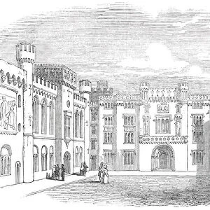 Arundel Castle - the Quadrangle, 1845. Creator: Unknown