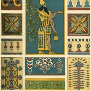 Assyrian decoration, (1898). Creator: Unknown