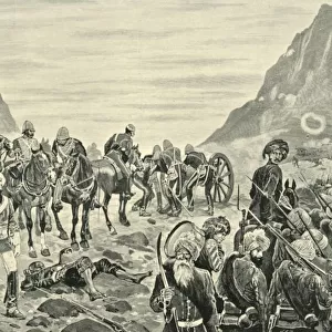 Attack in the Kuram Valley, (1901). Creator: Richard Caton Woodville II