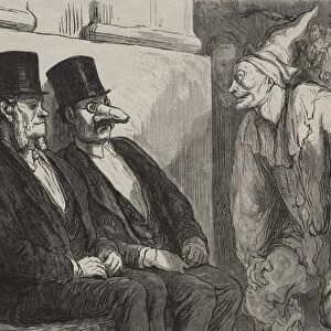Au bal de lopera: tu tamuse trop. Creator: Honore Daumier (French, 1808-1879)