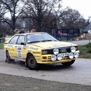 Audi Quattro A2, Lasse Lampi, 1983 RAC Rally. Creator: Unknown