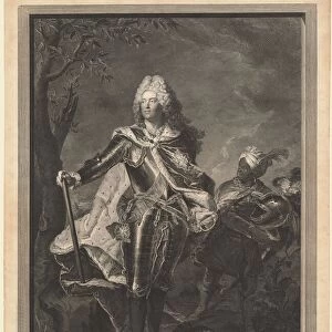 Auguste III. Roi de Pologne, 1750. Creator: Jean Joseph Balechou