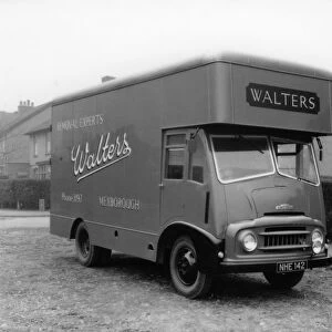Austin FE 1957 removal van, belonging to Walters Removals, Mexborough, South Yorkshire, 1957