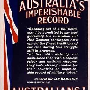 Australian Recruitment Poster, 1915