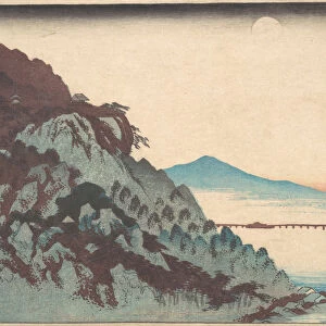 The Autumn Moon at Ishiyama on Lake Biwa. ca. 1835. ca. 1835. Creator: Ando Hiroshige
