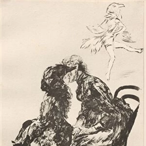 Avant Le Ballet, 1898. Creator: Charles Paul Renouard (French, 1845-1924); Imprimerie Champenois