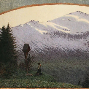 Ave Maria della sera, 1910. Creator: Morbelli, Angelo (1853-1919)