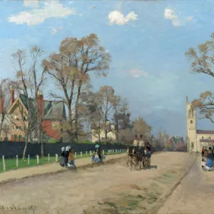 The Avenue, Sydenham, 1871. Artist: Pissarro, Camille (1830-1903)