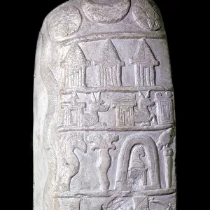 Babylonian boundary-stone (kudurru) of the time of King Nebuchadnezzar I of Babylon, c1125-1104 BC
