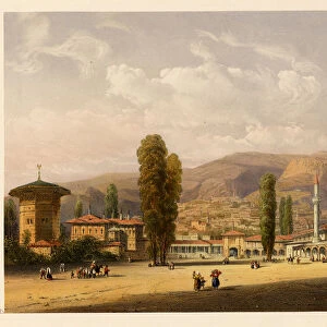 The Bakhchisaray Khans Palace, 1856. Artist: Bossoli, Carlo (1815-1884)