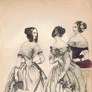 Ball Dresses, 19th century. Creator: Unknown