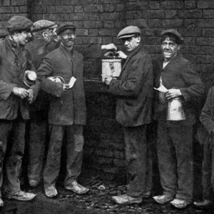 Balloting for the coal strike, Wheatsheaf Colliery, Pendlebury, January 1912, (c1920). Artist: Topical Press Agency