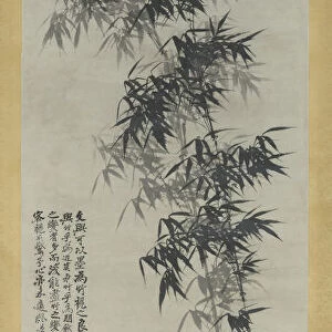 Bamboo in Wind and Rain, ca. 1694. Creator: Shitao