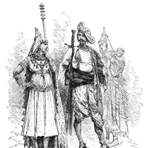 Banjari men and women, Orissa, India, 1895