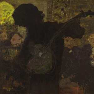 The Banjo Player, 1895. Creator: Bonnard, Pierre (1867-1947)