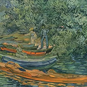 Bank of the River with Rowing-Boats at Auvers, 1890, (1947). Creator: Vincent van Gogh