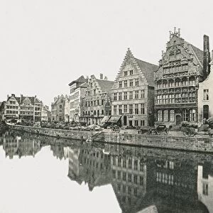 On the Bank of the Scheldt, Ghent, Belgium, 1895. Creator: Unknown