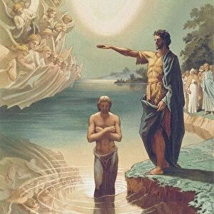 The Baptism of Christ. Artist: Gagarin, Grigori Grigorievich (1810-1893)