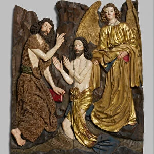 Baptism of Christ, German, ca. 1480-1490. Creator: Unknown
