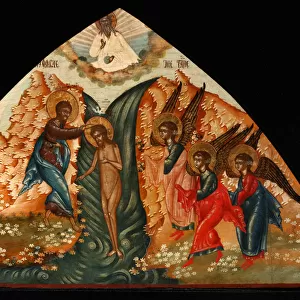 The Baptism of Christ, Mid of the 19th cen Artist: Russian icon
