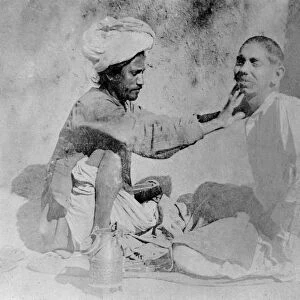 Barber, Chakrata, India, 1917
