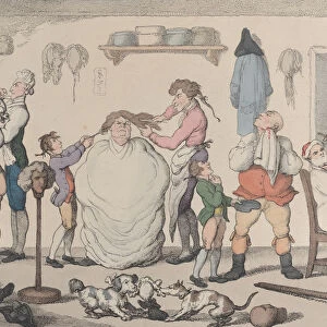 A Barbers Shop, 1811. 1811. Creator: Thomas Rowlandson
