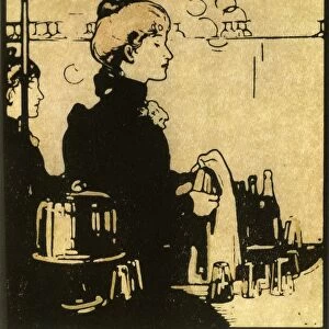 The Barmaid, 1888, (1946). Creator: William Nicholson