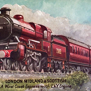 Barnard Way - London Midland & Scottish, a West Coast Express with L&Y Engine
