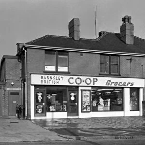 Barnsley Co-op, Kendray branch exterior, Barnsley, South Yorkshire, 1961. Artist