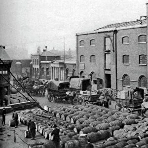 Barrels of molasses, West India Docks, London, 1926-1927. Artist: Langfier Photo