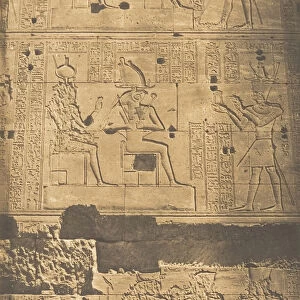 Bas-relief pris sur la muraille occidentale du grand Temple d Isis, a Philae