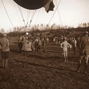 Basket of barrage balloon, c1914-c1918