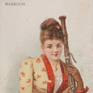 Bassoon, from the Musical Instruments series (N82) for Duke brand cigarettes, 1888. 1888