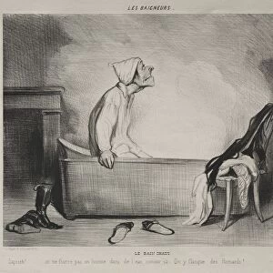 The Bathers, plate 12: The Hot Bath, 28 October 1839. Creator: Honore Daumier (French