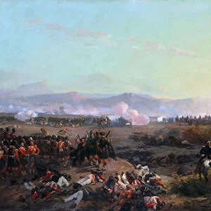 The Battle of the Alma on September 20, 1854. Artist: Lami, Eugene Louis (1800-1890)