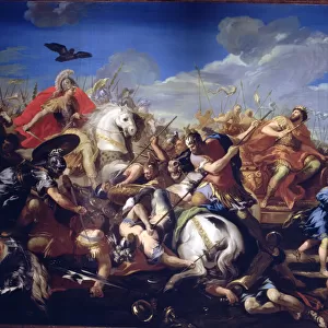 Battle of Arbela between Alexander the Great, king of Macedonia (356-323 B